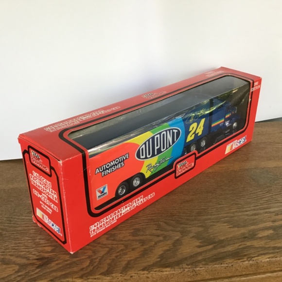 NIB NASCAR Jeff Gordon #24 Transporter Vintage 1993 1:43 Scale Memorabilia New - Picture 11 of 14
